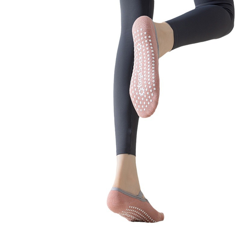 Picture of Yoga Socks Women's Socks Cotton Professional Non-Slip Silicone Indoor Fitness Dancing Beginners Pilates Sports Socks