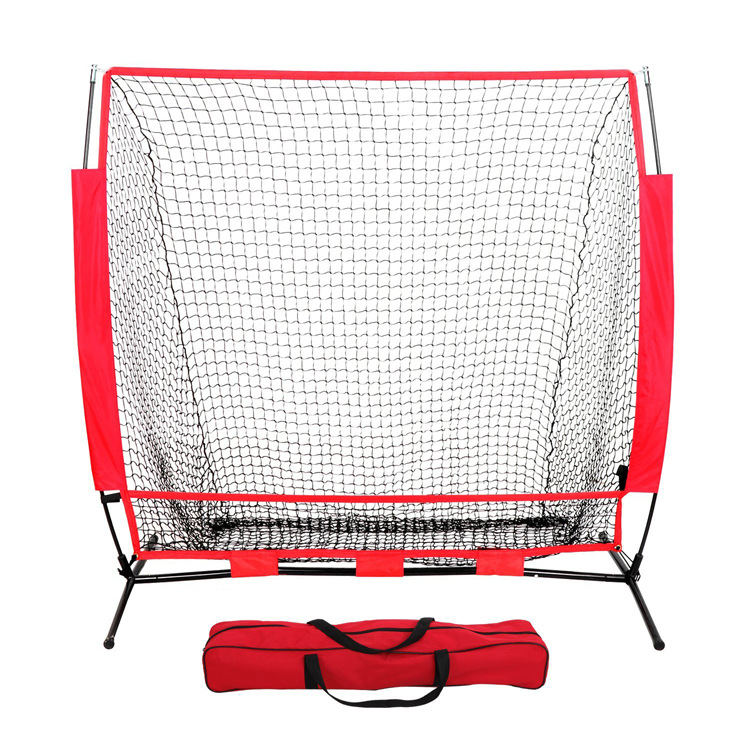 Picture of 166.5cm Baseball Practice Net Rebound Net with Hole Children's Baseball Net Training Blocking Net Portable