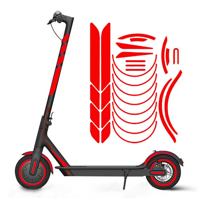 Picture of Suitable for millet M365/1S/Pro electric scooter reflective stickers night warning stickers waterproof stickers personality stickers