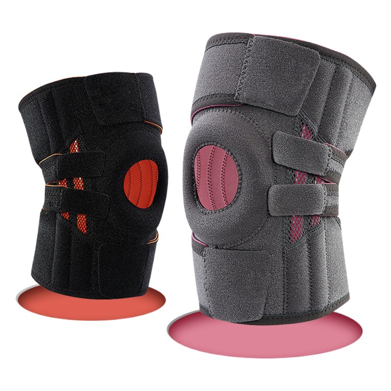 Outdoor Mountaineering Knee Pads, Sports Silicone Knee Pads, Patella Pads, Joint Meniscus Pads, Lightweight and Breathable