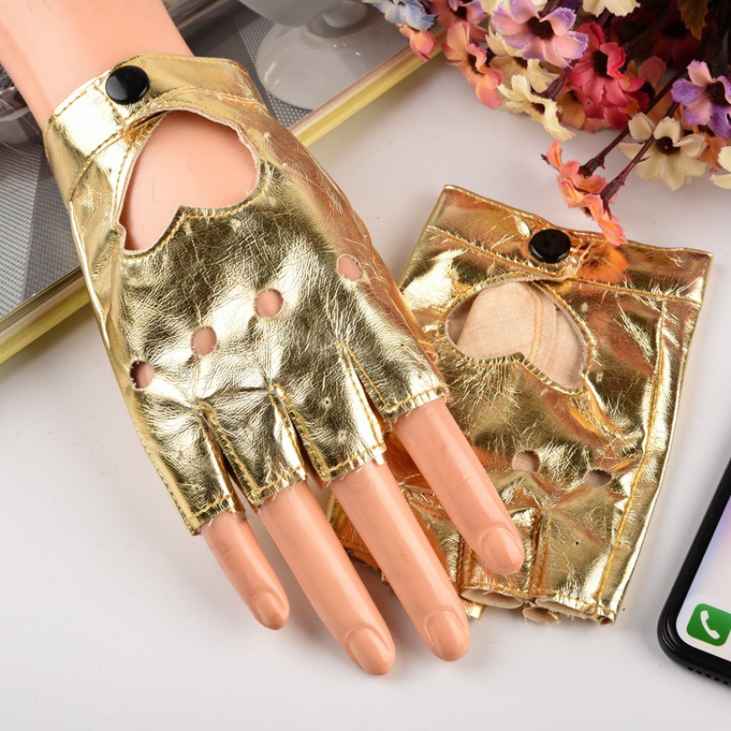 Picture of Cross-border wholesale half-finger gloves European and American women DS heart half-finger gloves stage nightclub pole dance performance gloves