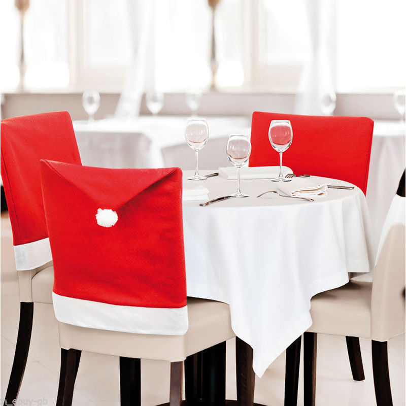 Amazon non-woven Christmas decorations Christmas chair cover Christmas daily necessities Christmas chair cover