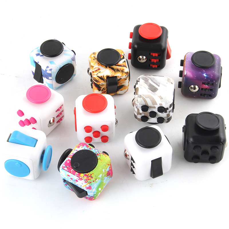 Picture of Cross-border New Strange Toy Decompression Rubik's Cube Vent Decompression Dice Press 6-sided Finger Rubik's Cube Source Factory
