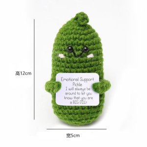 Picture of Cross-Border Hot-Selling Wool Crochet Positive Energy Potato Knitted Wool Cucumber Positive Energy Wool Crocheted Doll Finished Product