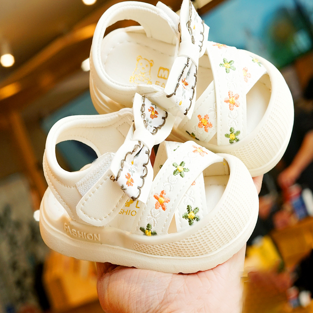 Toddler Shoes Summer New Sandals Beginner Female Baby Shoes 1-2 Years Old Baby Shoes Soft Sole Non-Slip Princess