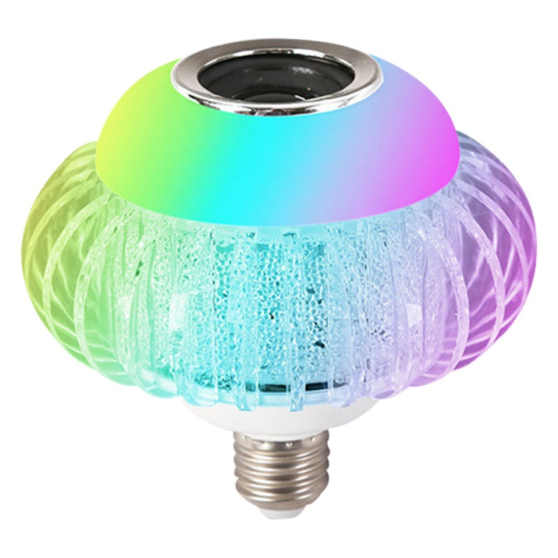 Crystal lantern bluetooth bulb speaker led music colorful RGBW family atmosphere singing smart connection