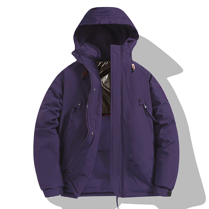 Picture of 90 Explosions Upgraded Couple's New fleece-lined Jacket Outdoor Thickened Windproof Waterproof Cotton-padded Sports Jacket Mountaineering