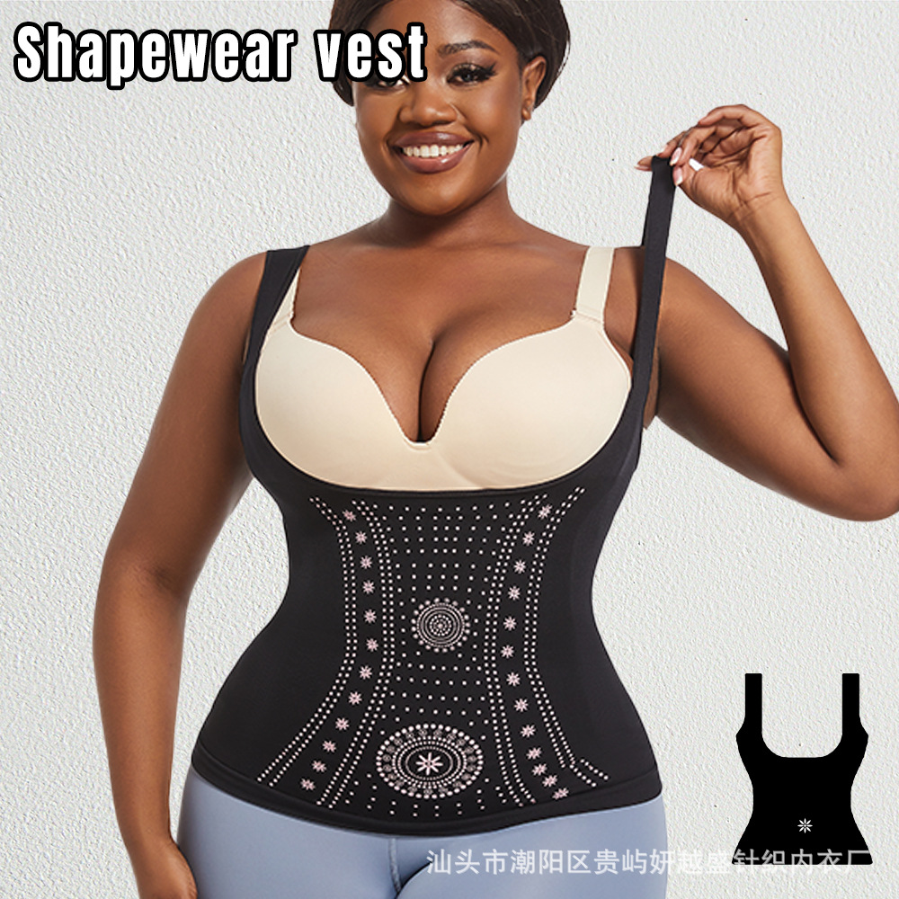 Picture of Cross-border Printed Body Shaping Vest Shapewear Vest Hip Lifting and Belly Tinting Traceless Stretch Slimming Fashionable Breathable