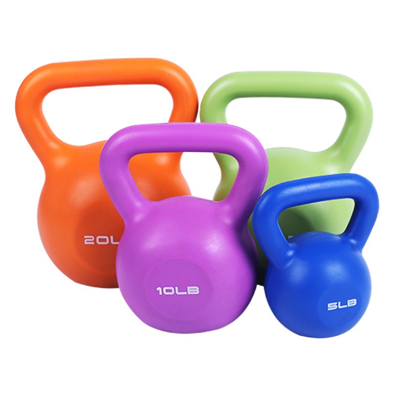 A generation of color environmental protection PE kettlebell Ladies Fitness Equipment competitive training arm squat sand kettlebell
