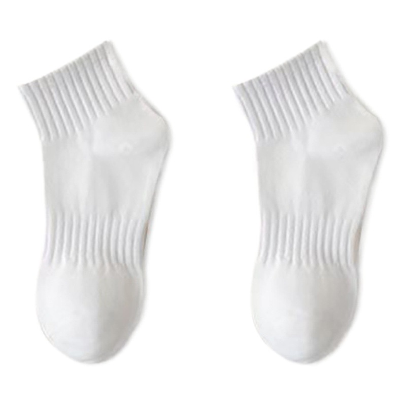 Socks women's spring and autumn cotton socks mid-calf sweat-absorbent deodorant thin simple black Gray White comfortable short socks men