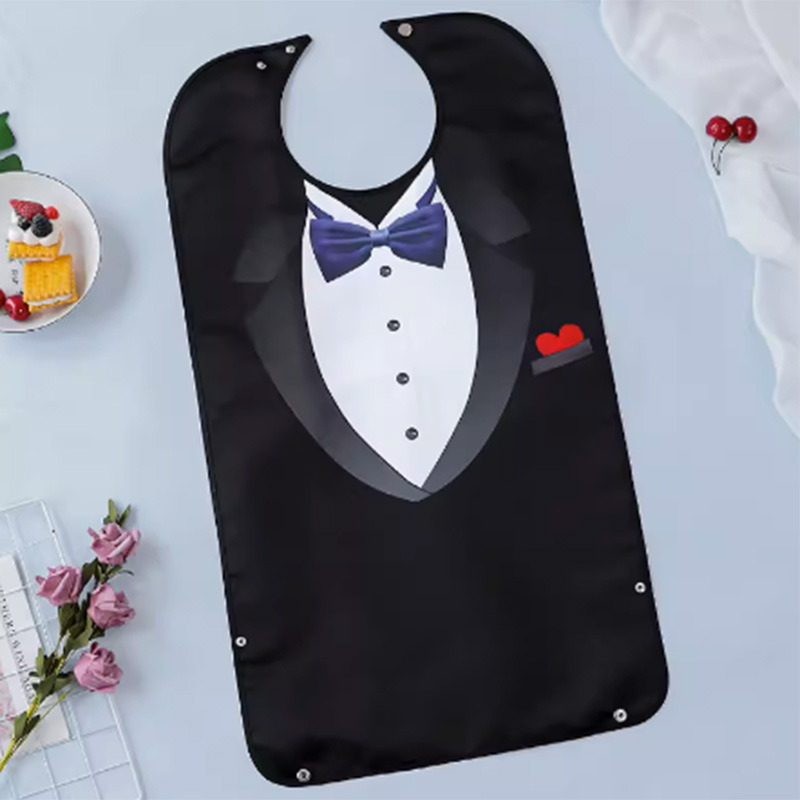 Picture of Cross-border Adult bib bib multiple printed waterproof stain-resistant leak-proof dining bib middle-aged and elderly bib