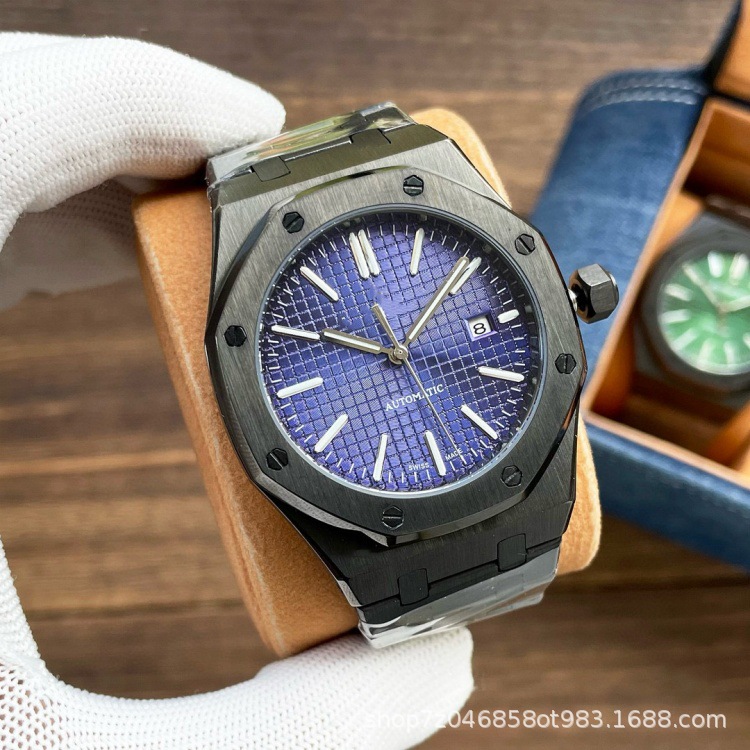 Picture of Cross-Border A-P Royal Oak Men's Fully Automatic Mechanical Watch 15400-15500 Series with Luminous Waterproof Watch