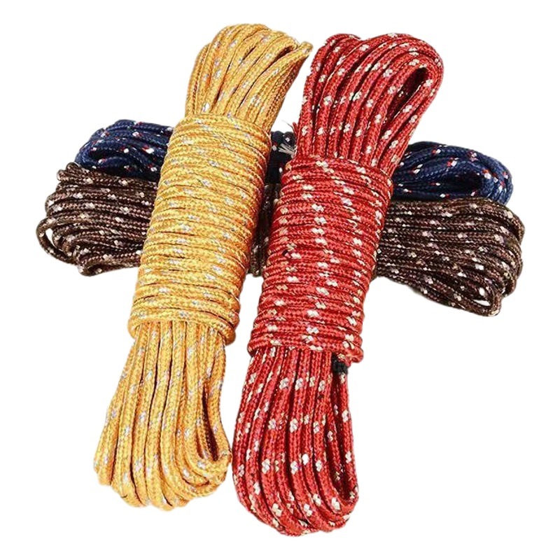 Spot 5 meters nylon drying quilt rope travel bold multifunctional outdoor clothing non-slip windproof clothesline