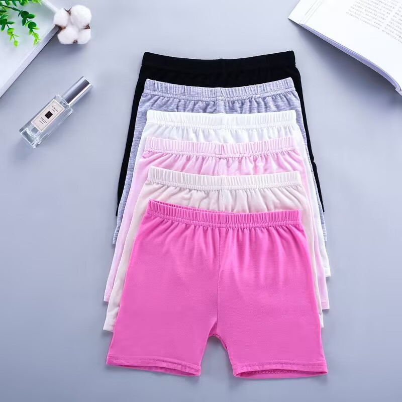 Picture of Girls' Safety Pants Anti-running Light Summer Thin Children's Modal Insurance Pants Cotton Triple Pants Girls' Boxer Shorts