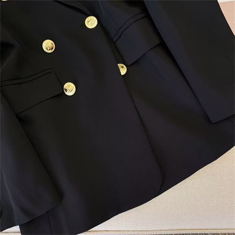 Picture of Black High-end Internet Celebrity 2024 Spring and Autumn New Arrival Small Casual All-match Socialite Retro Top Small Suit Jacket