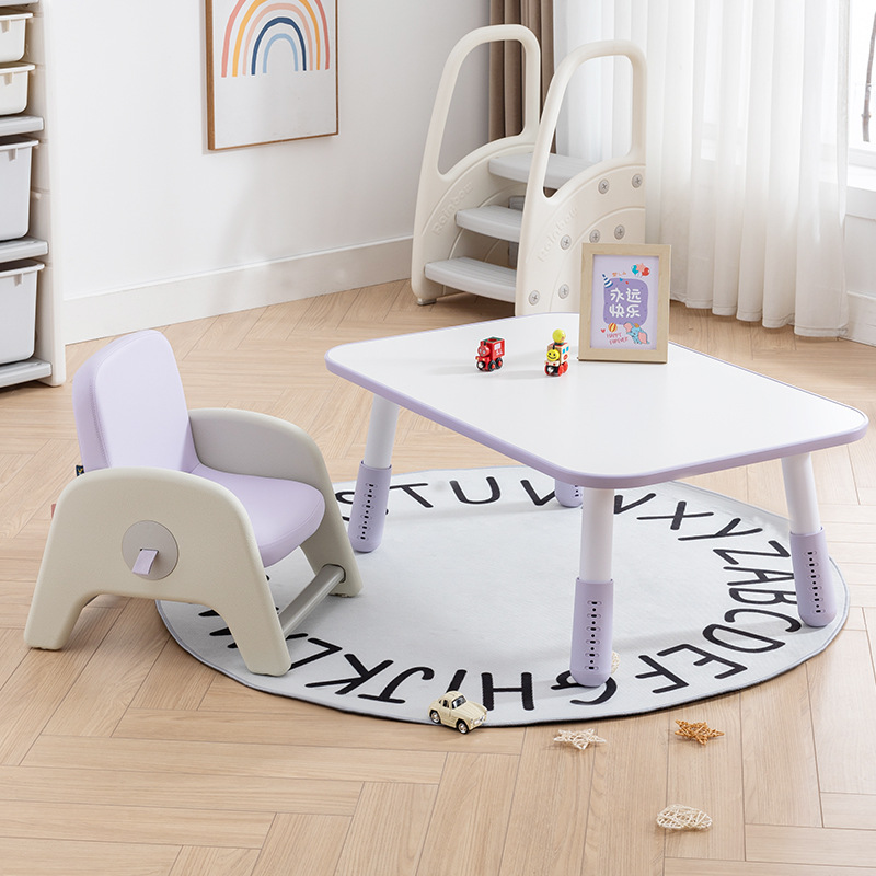 Picture of Nancy Children's Square Table Adjustable Height Study Table Kindergarten Reading Painting Handicraft Table Children's Study Table