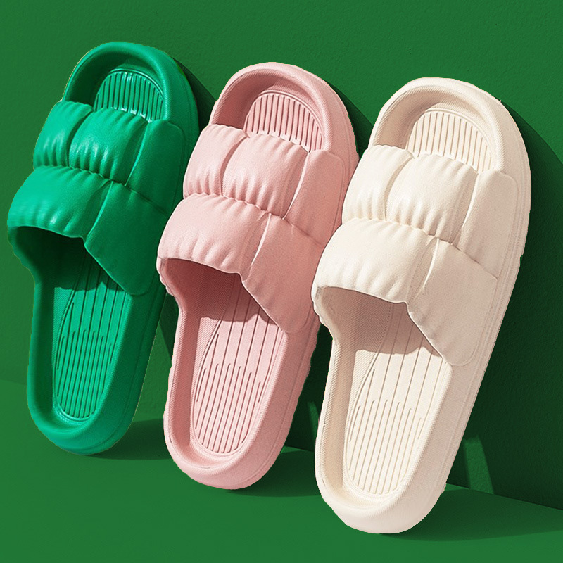 Petal Slippers Women's Summer Indoor Non-slip Bathroom Bath Couple's Soft Bottom Home Sandals for Men and Women