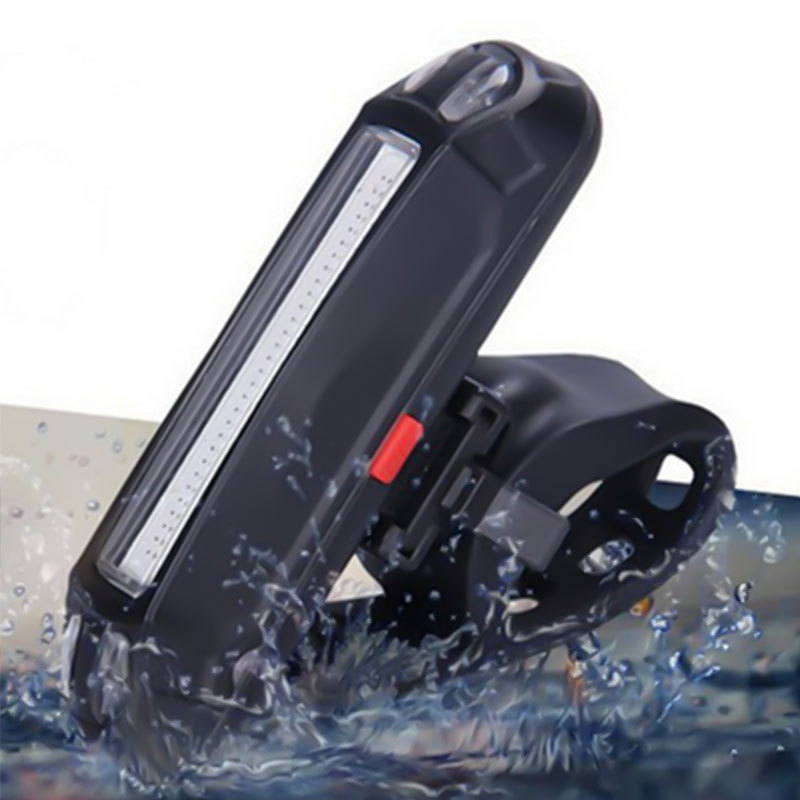 Bicycle single car light bicycle USB charging warning light two-color tail light mountain bike road car front light bright equipment