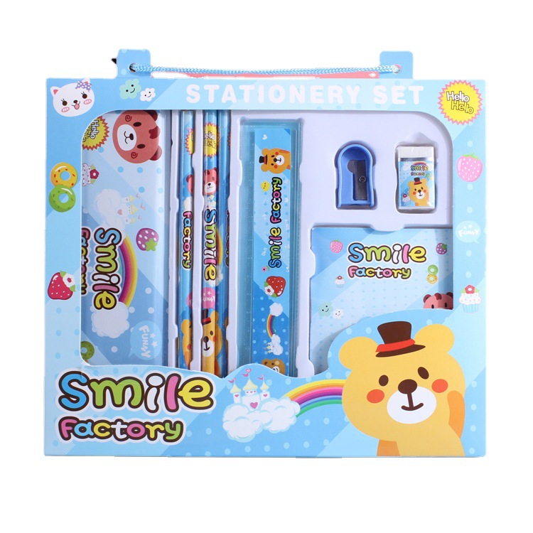 Picture of Creative New Stationery Gift Box 8899 Set Student Prize Satchel 9-Piece Combination Gift Wholesale Set
