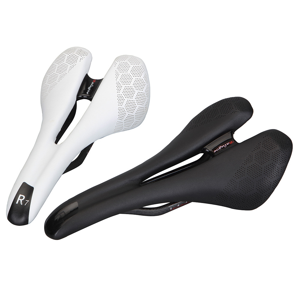 Picture of BALUGOE R7 Cushion Hollow Carbon Fiber Bow Saddle Highway Carbon Fiber Self-contained Cushion Seat Bag Bicycle Carbon Bow