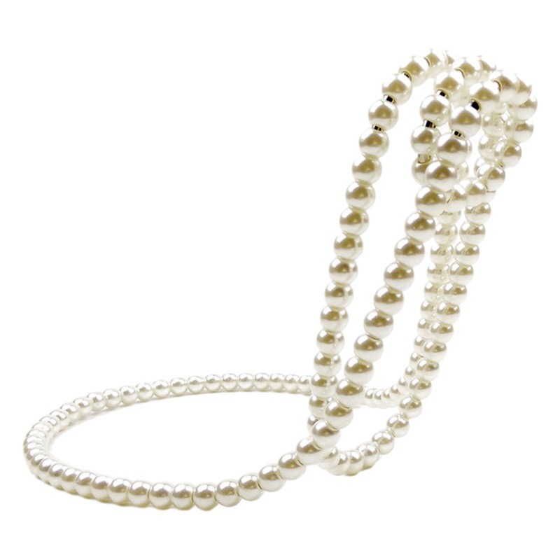 Cross-border hot selling home personalized pearl necklace suspension wine rack creative desktop decorations light luxury style ornaments