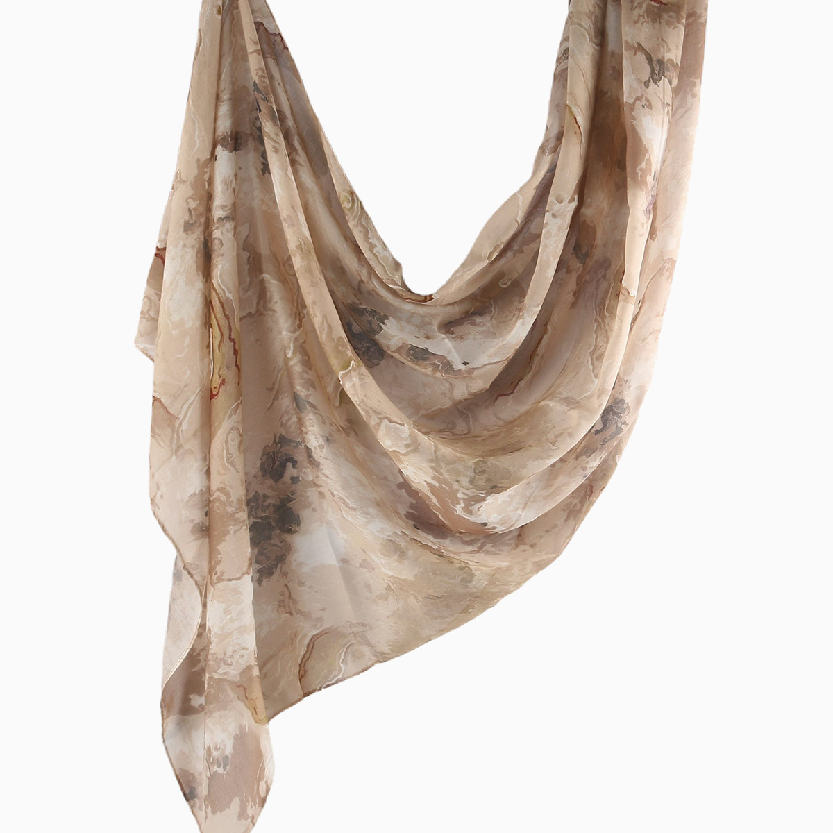 Picture of Best-Selling Watercolor Tie-Dye Cotton Scarf Arabian Satin Polyester Long Scarf Turkish Middle Eastern Scarf