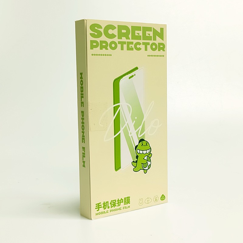 Mobile phone case tempered film packaging box custom digital products charging treasure white cardboard to mount v slot box wholesale