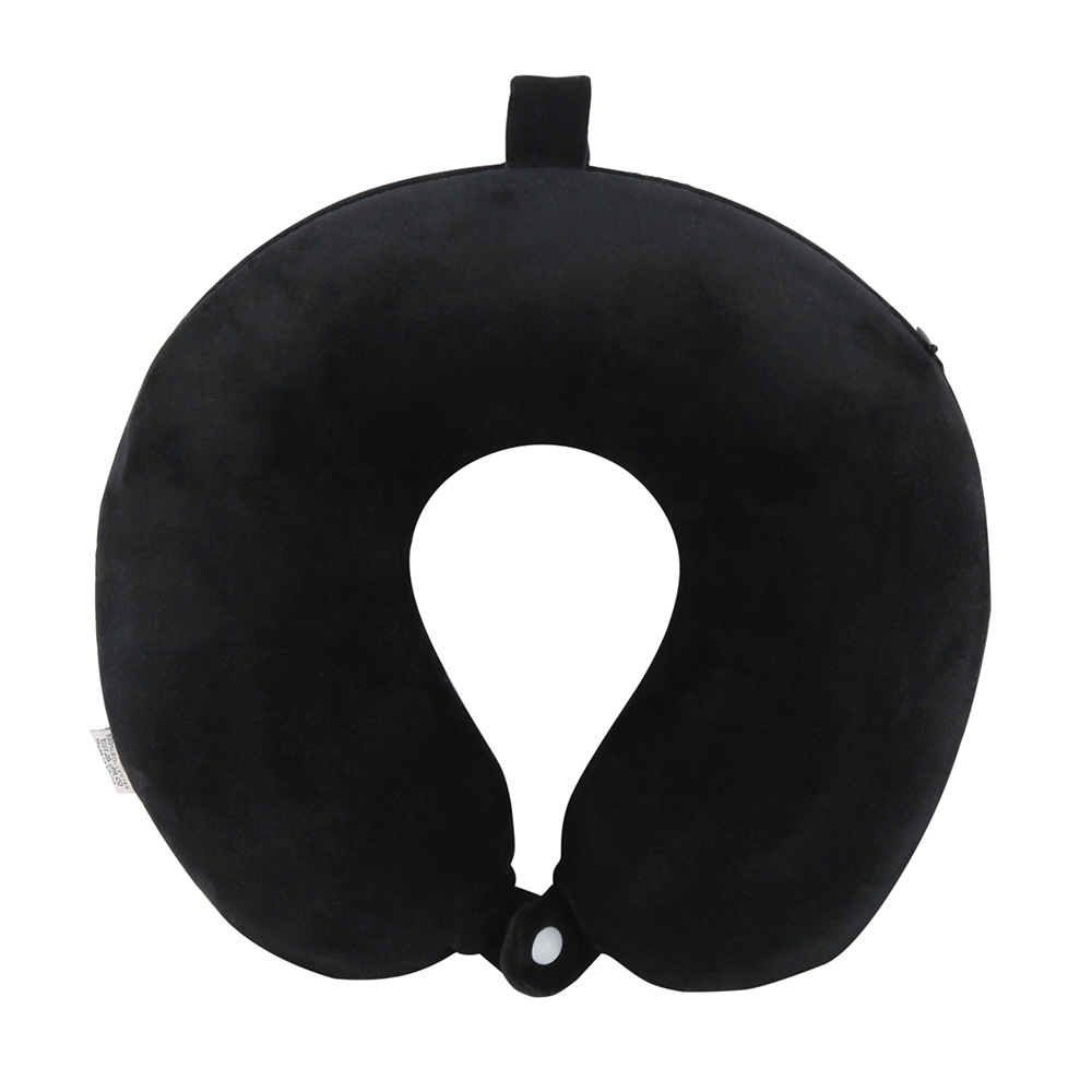 Picture of Memory pillow U-shaped pillow travel neck pillow U-shaped neck pillow LOGO embroidery U-shaped monochrome solid color memory foam U-shaped pillow