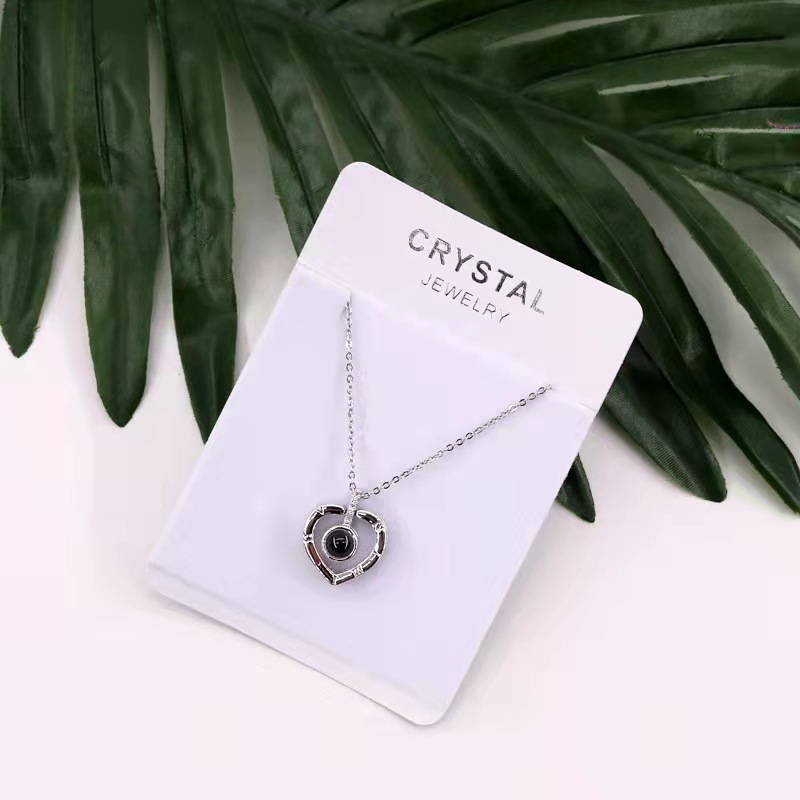 New necklace cardboard jewelry packaging card Korean style jewelry cardboard necklace paper cardboard