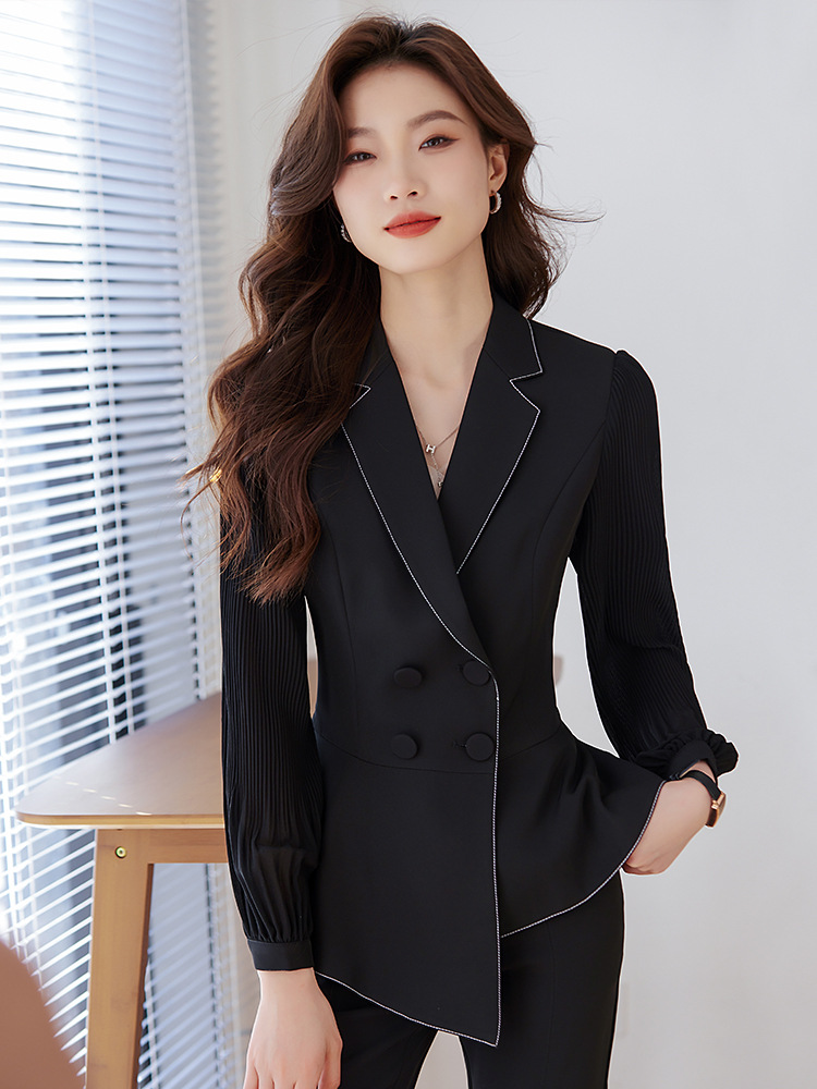 Professional suit suit female autumn and winter temperament goddess style workplace formal wear Hotel manager jewelry shop work clothes workwear