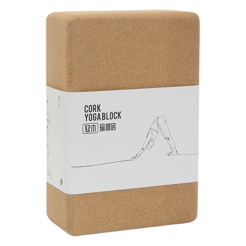 High Density Cork Yoga Brick Children's Dance Special Anti-skid Sports Fitness Logo Engraving Yoga Brick