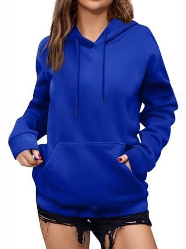 Picture of Cross-border women's clothing Amazon wish European and American foreign trade independent station 2025 autumn and winter fleece-lined loose hooded women