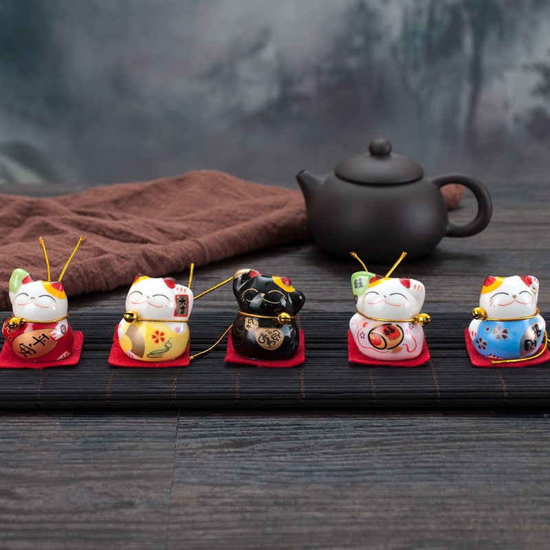 Picture of Small Car Ornaments Car Decoration Car Interior Decoration Doll Cute Creative Safe Car Supplies Lucky Cat
