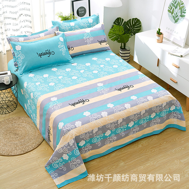 Picture of Factory Bed Sheets Thickened Scrub Bed Sheets Single Piece Student Dormitory Bed Sheets Scrub Bed Sheets for Single Bed