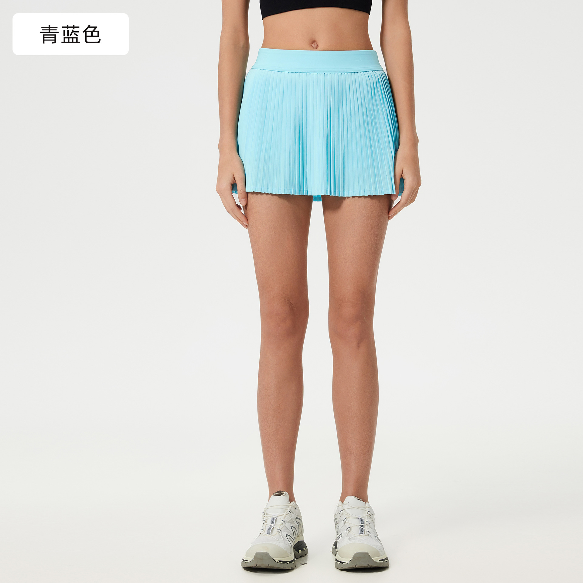 Picture of Ice Breathable Outdoor Sports Skirt Women's Belt Lining Anti-running Tennis Skirt Yoga Fitness Skirt D25008