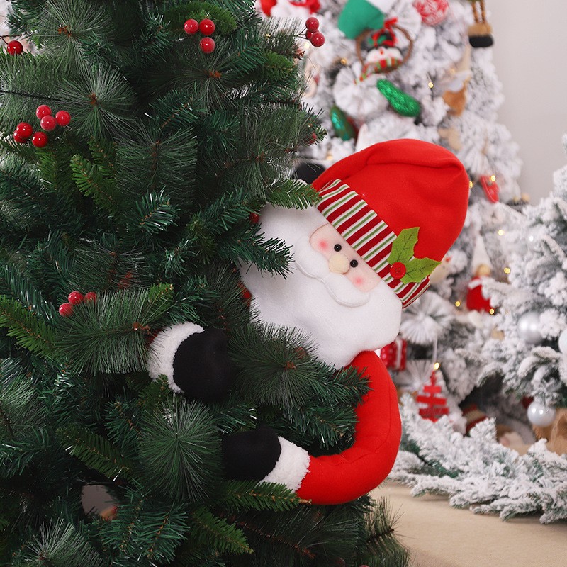 Christmas Tree Decorations, Old Man Hugging Tree Doll, Tree Top Star, Snowman, Holiday Outfit, Scene Atmosphere, Decoration, Doll