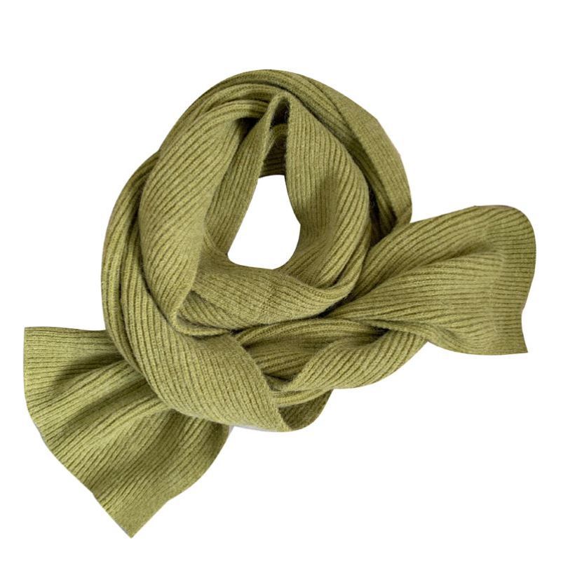 Picture of Korean Style Scarf 2024 Winter New Solid Color Internet Celebrity Female Couple Student All-match Knitted Thickened Warm Neck for Men