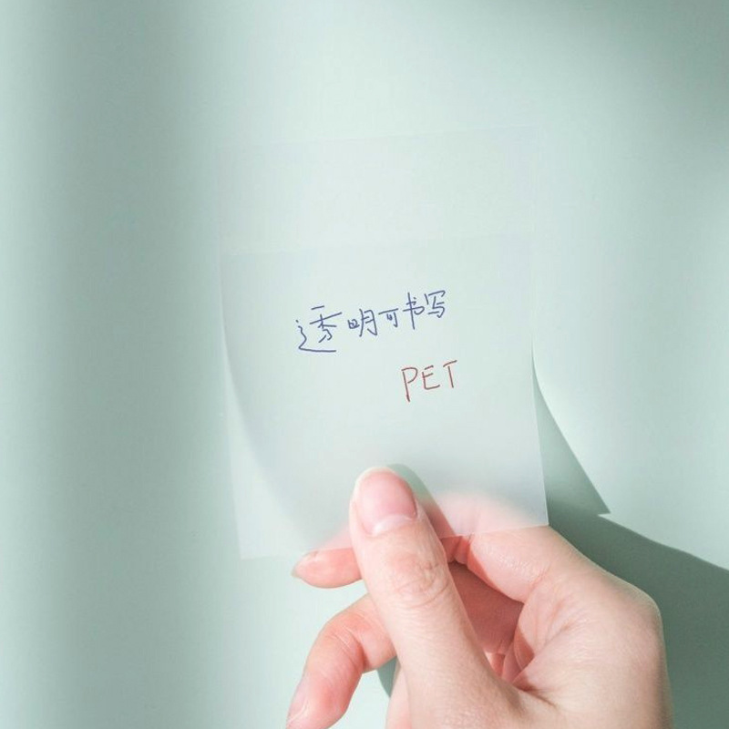 Picture of Transparent sticky note student note note note stickers tearable simple note paper ins note stickers N times note note