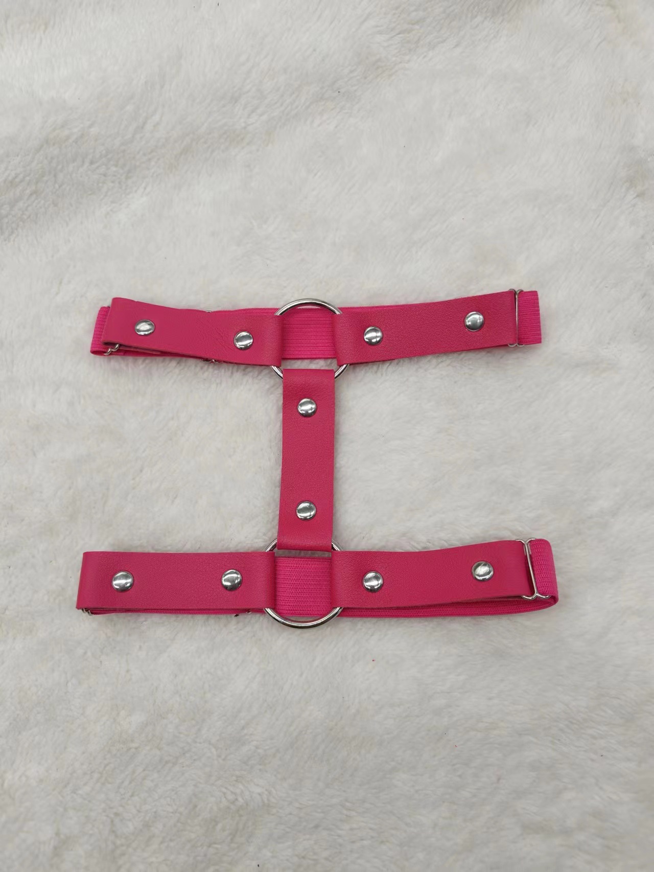 Picture of Punk Hard Girl Leather Ring Leg Ring Internet Celebrant Street Photoshoot Sexy Double Layer Strap Big Leg Ring Garter Belt TD-036