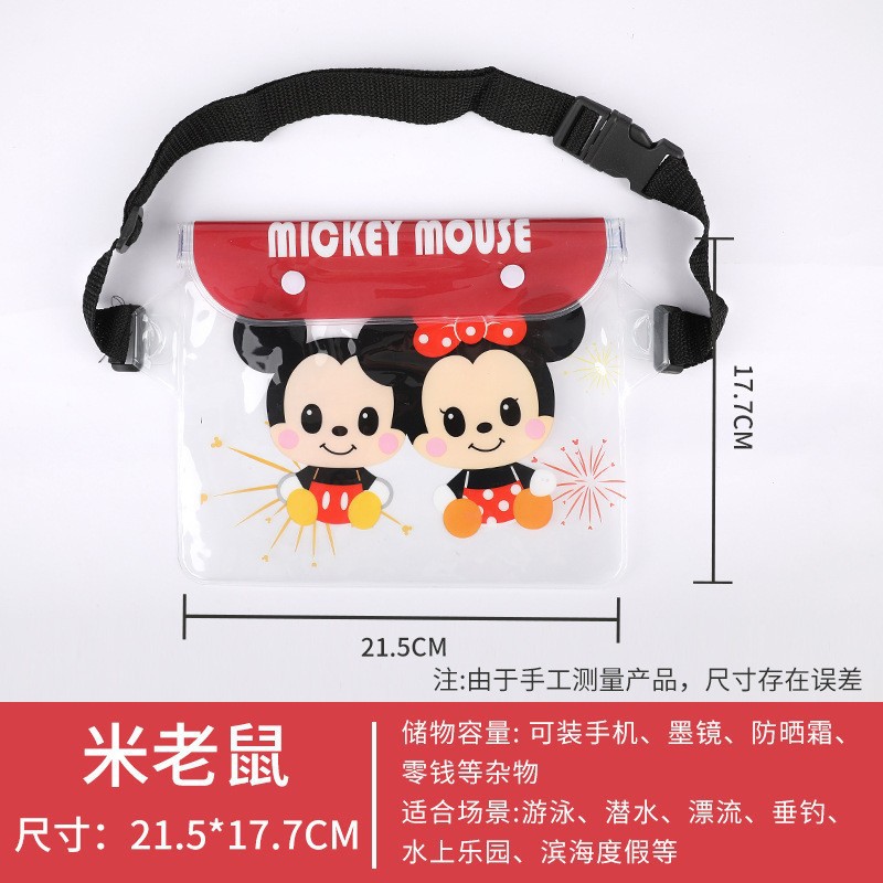Picture of Spot Pvc Mobile Phone Waterproof Bag Water Splashing Festival Rafting Beach Mobile Phone Waterproof Waist Bag Sports Waist Bag Waterproof Bag