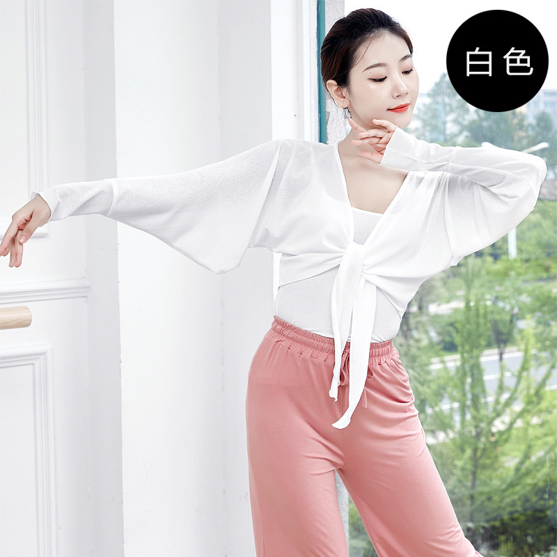 Picture of Modern Dance Practice Clothes Top Classical Jazz Belly Ballet Blouse Teacher Art Test Lace-up Body Dress Female