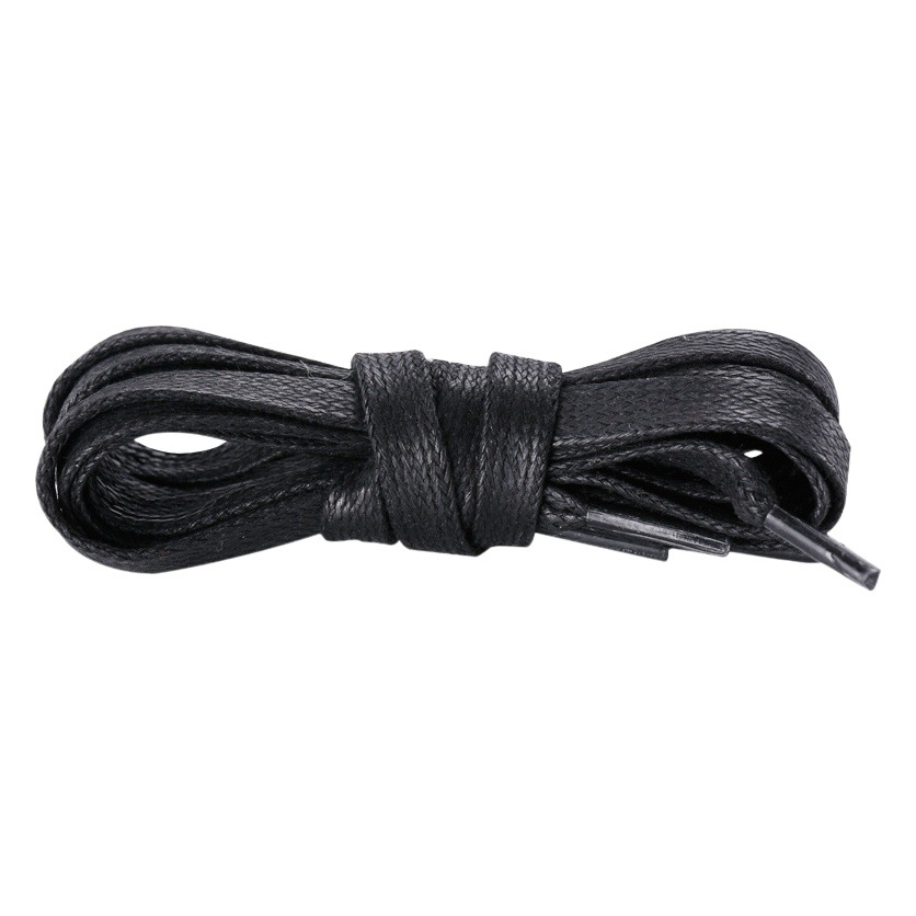 Factory wholesale leather shoes laces waxed flat martin boots sports casual shoes white black brown khaki shoelace rope