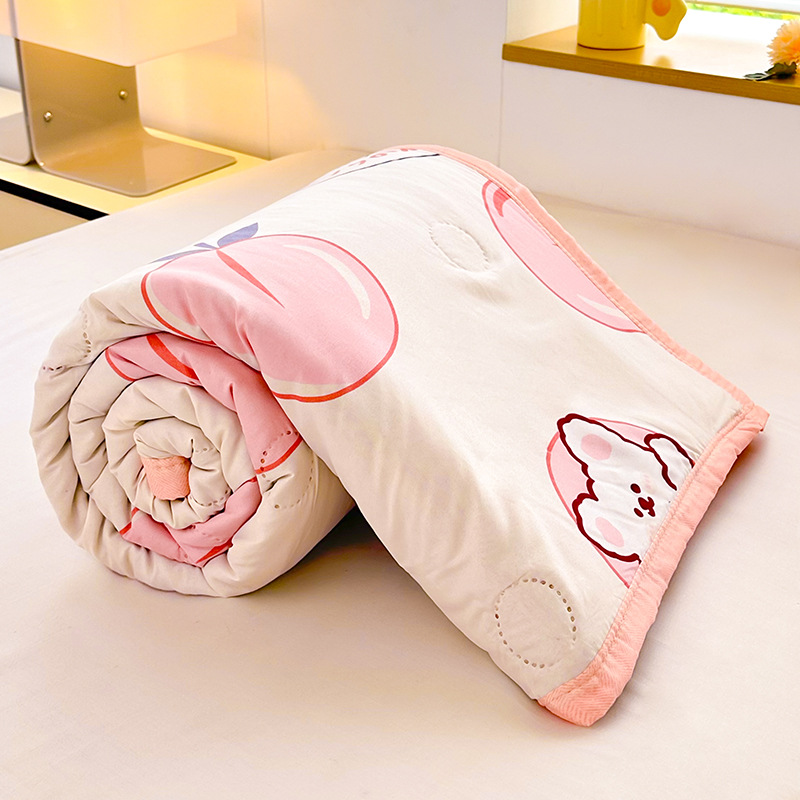 Picture of 2025 New Non-pure Cotton Summer Cool Quilt Pure Cotton Cotton Air-conditioning Quilt Summer Quilt Summer Thin Quilt Core Machine Washable