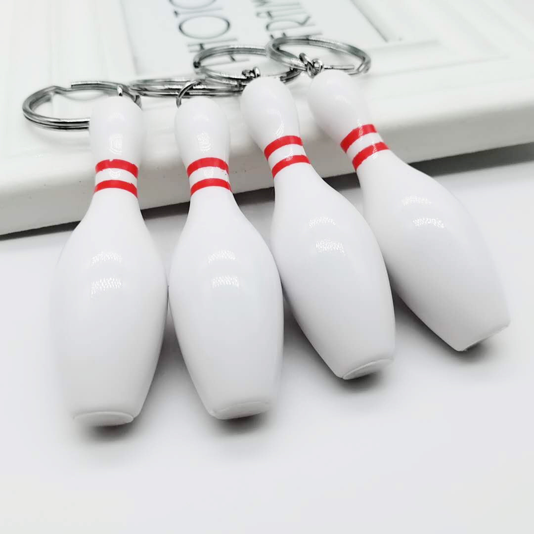 Creative Bowling Craft Gifts Bowling Car Keychain Pendant Gifts Sports Gifts Wholesale