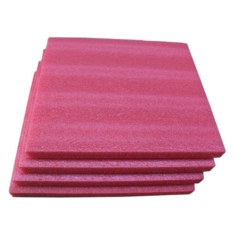 Red anti-static Pearl cotton packaging lining anti-static epe Pearl cotton gasket inner foam positioning packaging