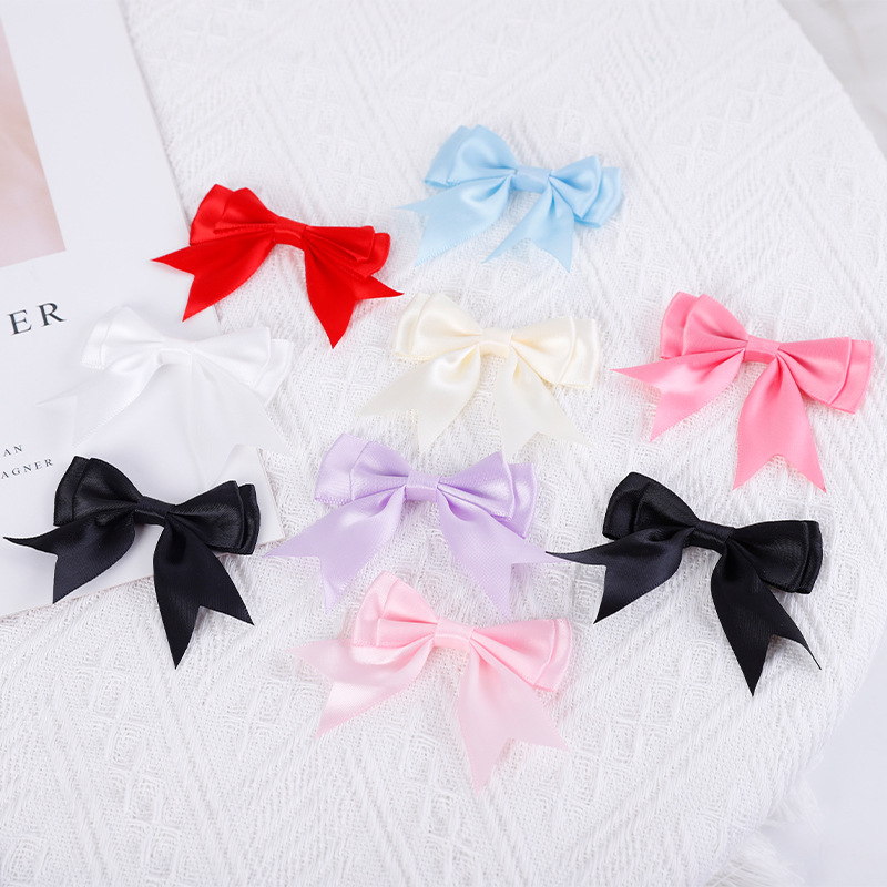 Internet-famous bouquet bow accessories double dovetail angle handmade three-dimensional bow section multi-handmade DIY ribbon section