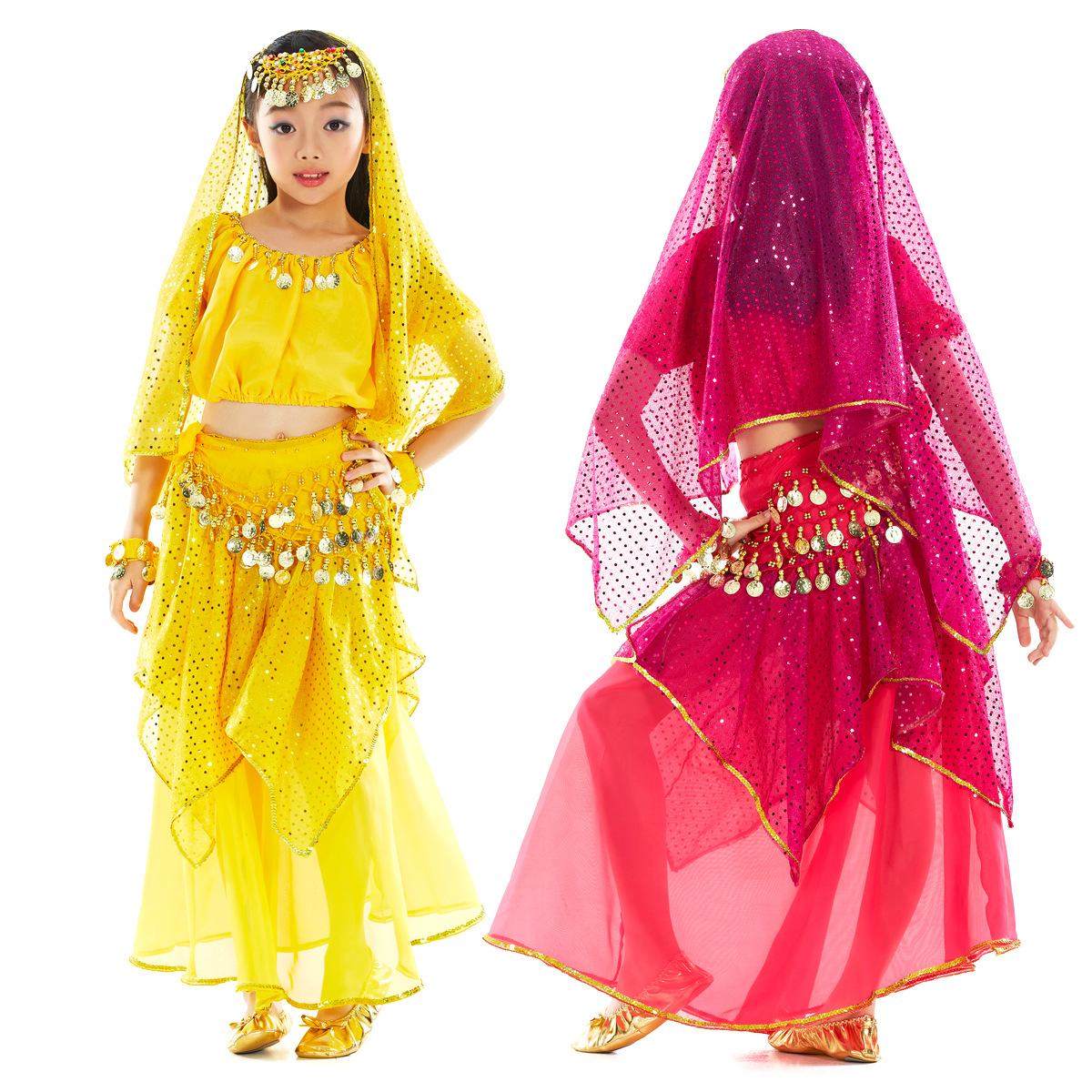 Dancer June 1 Children's Day Belly Dance suit Indian Dance Clothes suit Performance Clothes Children's Belly Dance Clothes
