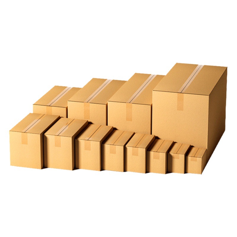 Wholesale express packing box logistics packing box semi-high postal flat paper box color printing postal packaging semi-high carton
