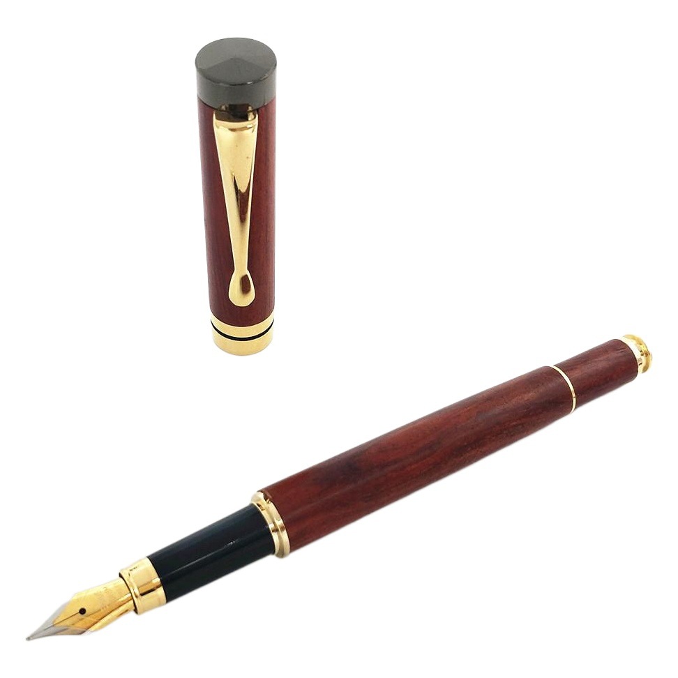 Manufacturer's Long-Term Spot Wholesale High-Quality Ink Bag Dual-Purpose Student Practice Calligraphy Batch Gift Engraving Mahogany Pen