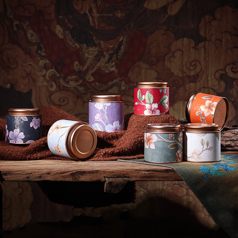 Tea Cans, High-End Premium Jasmine Tea, Longjing White Tea, Green Tea Storage Tea Boxes, High-End Sealed Cans Packaging